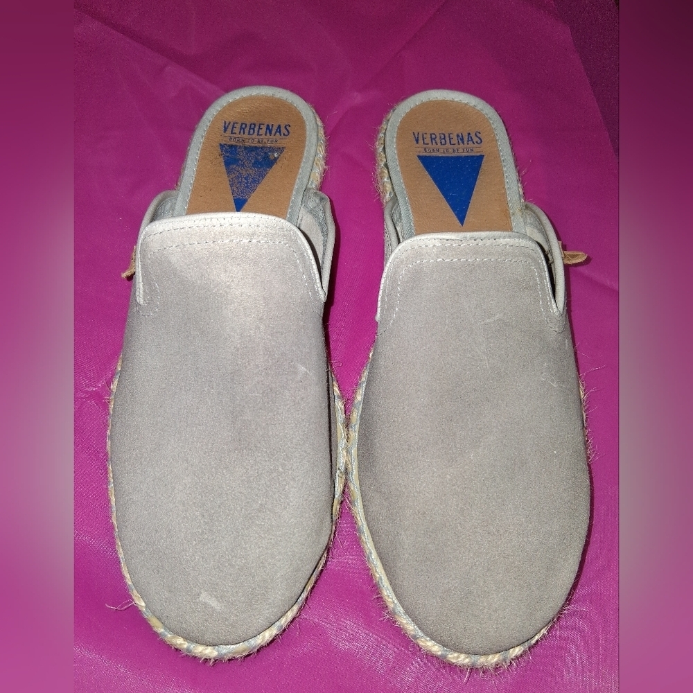 Verbenas Women's Gray Suede Loafers